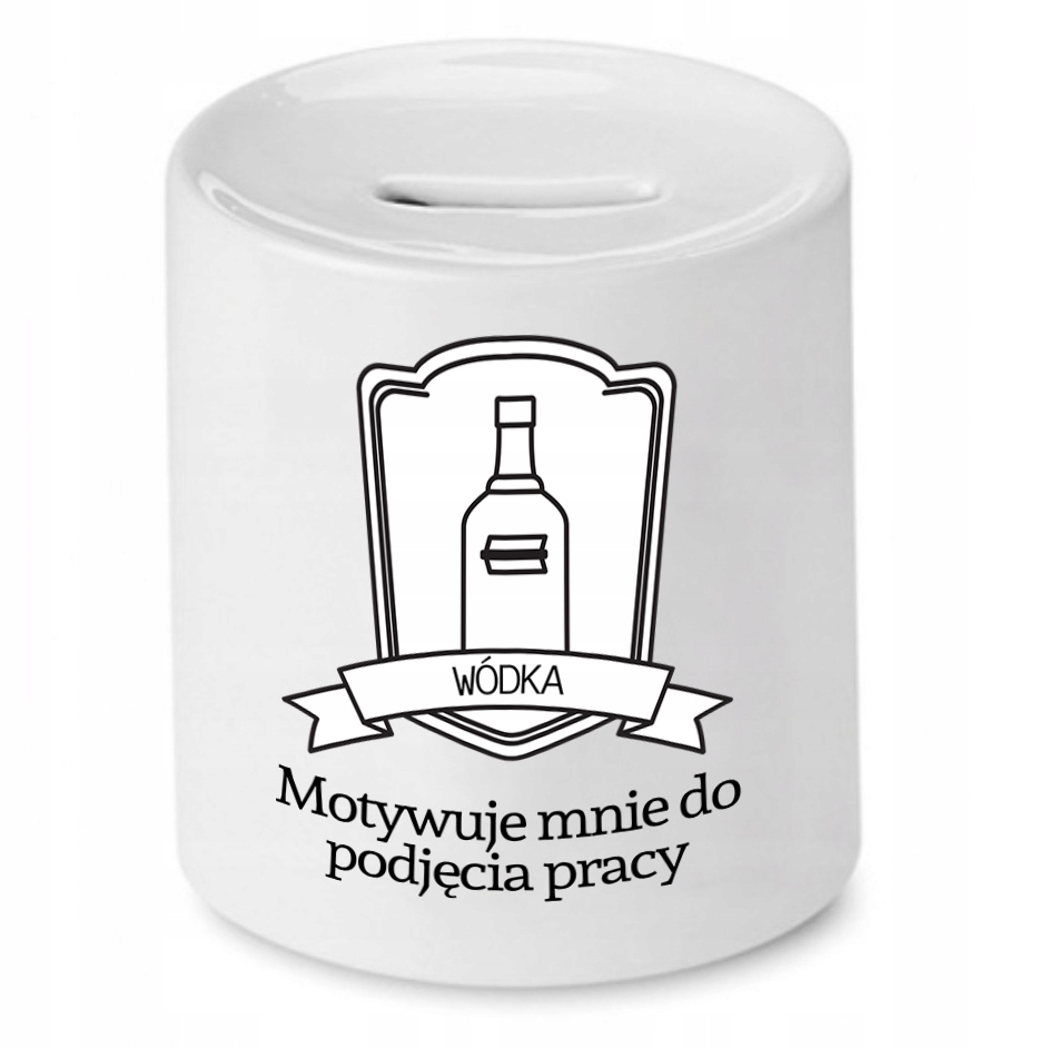 Skarbonka Dla Budowlańca Motywuje Mnie Do Pracy Z Nadrukiem Ze Zdjęciem