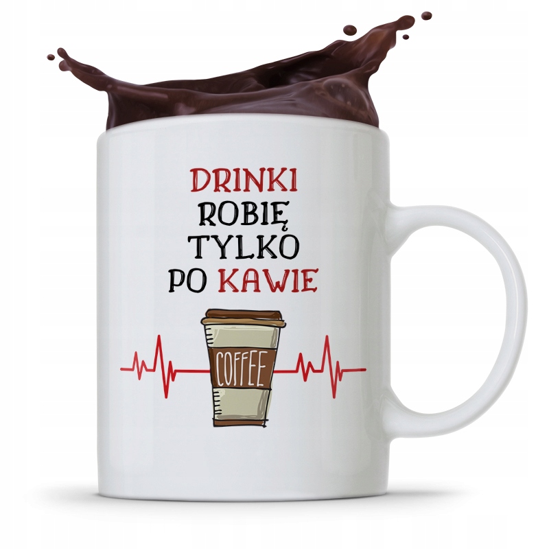 Kubek Prezent Dla Barmana Barmanki Tylko Po Kawie Z Nadrukiem Ze Zdjęciem