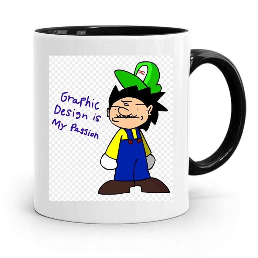 Kubek Czarny Dla Grafika Graphic Is My Passion Z Nadrukiem Ze Zdjęciem