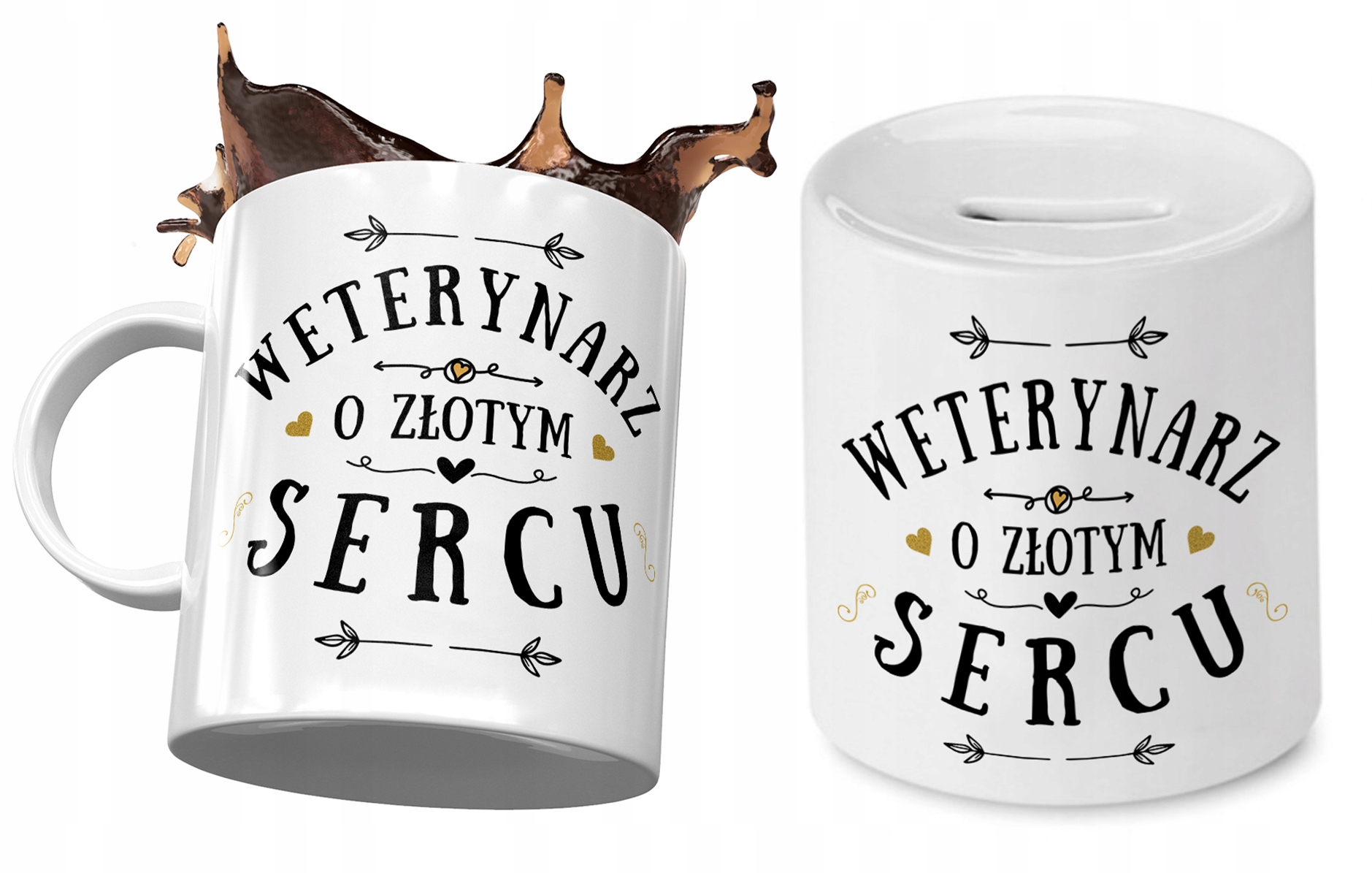 Dla Weterynarza Zestaw Kubek + Skarbonka Prezent Z Nadrukiem Ze Zdjęciem