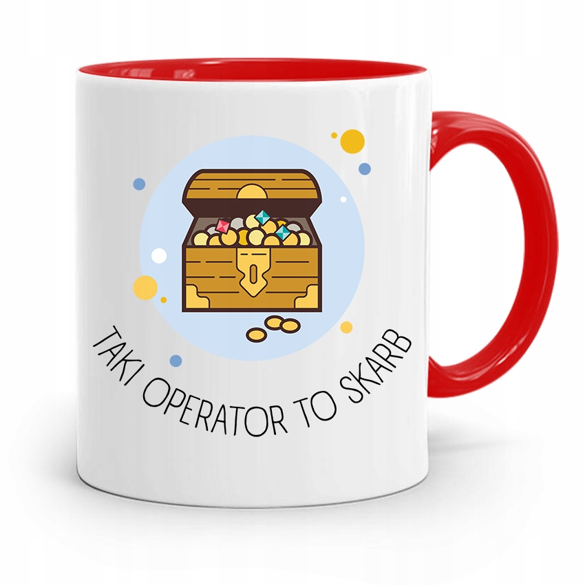 Dla Operatora Kubek Czerwony Prezent Na Urodziny Z Nadrukiem Ze Zdjęciem