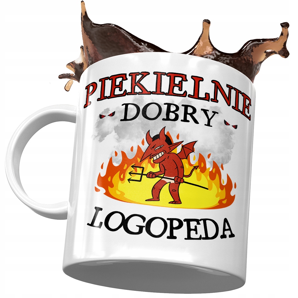 Kubek Dla Logopedy Piekielnie Dobry Logopeda Z Nadrukiem Ze Zdjęciem