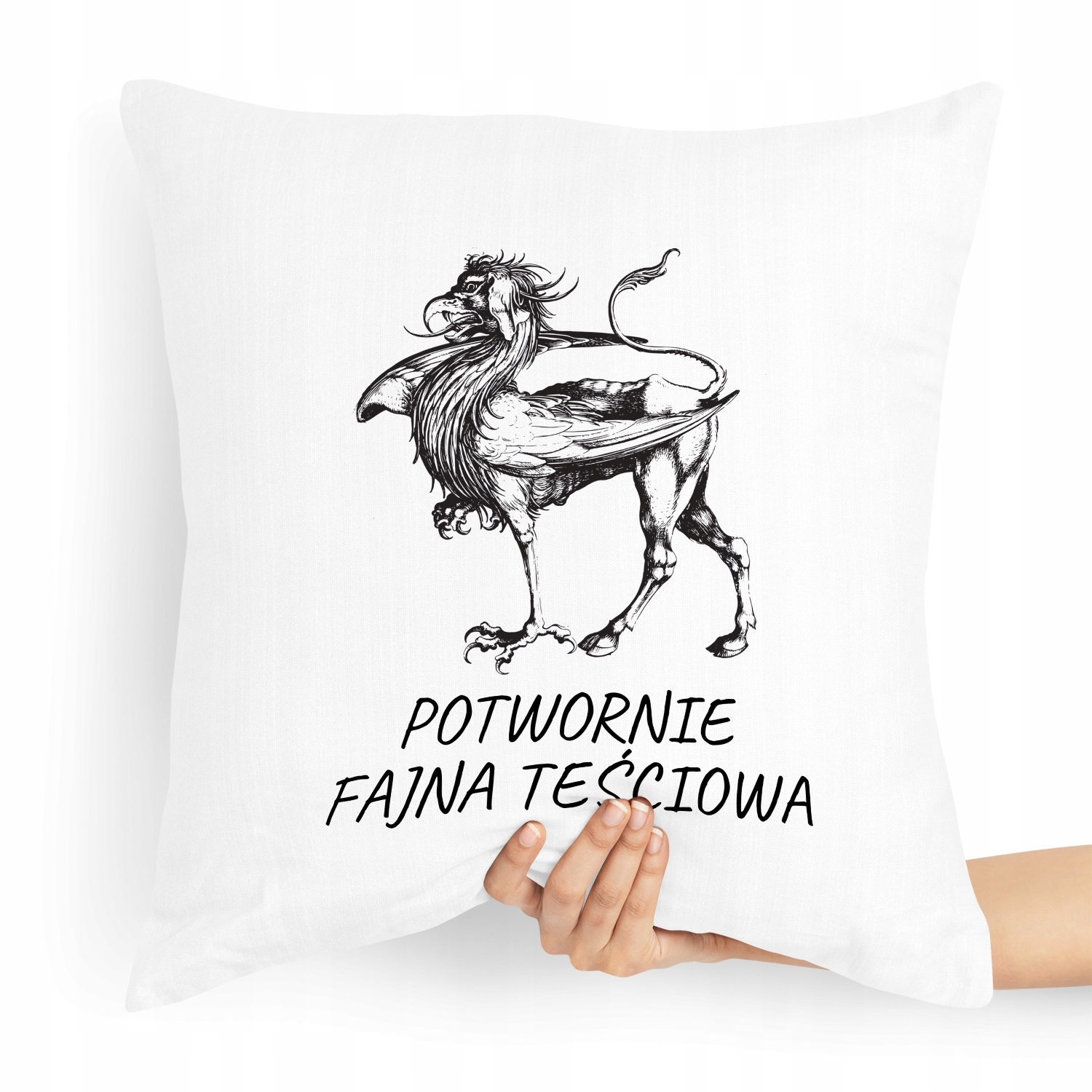 Poduszka Dla Teściowej Potwornie Fajna Teściowa Z Nadrukiem Ze Zdjęciem