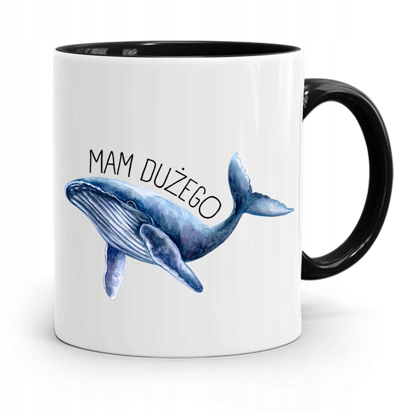 Kubek Prezent Czarny Dla Chłopaka Mam Dużego Z Nadrukiem Ze Zdjęciem