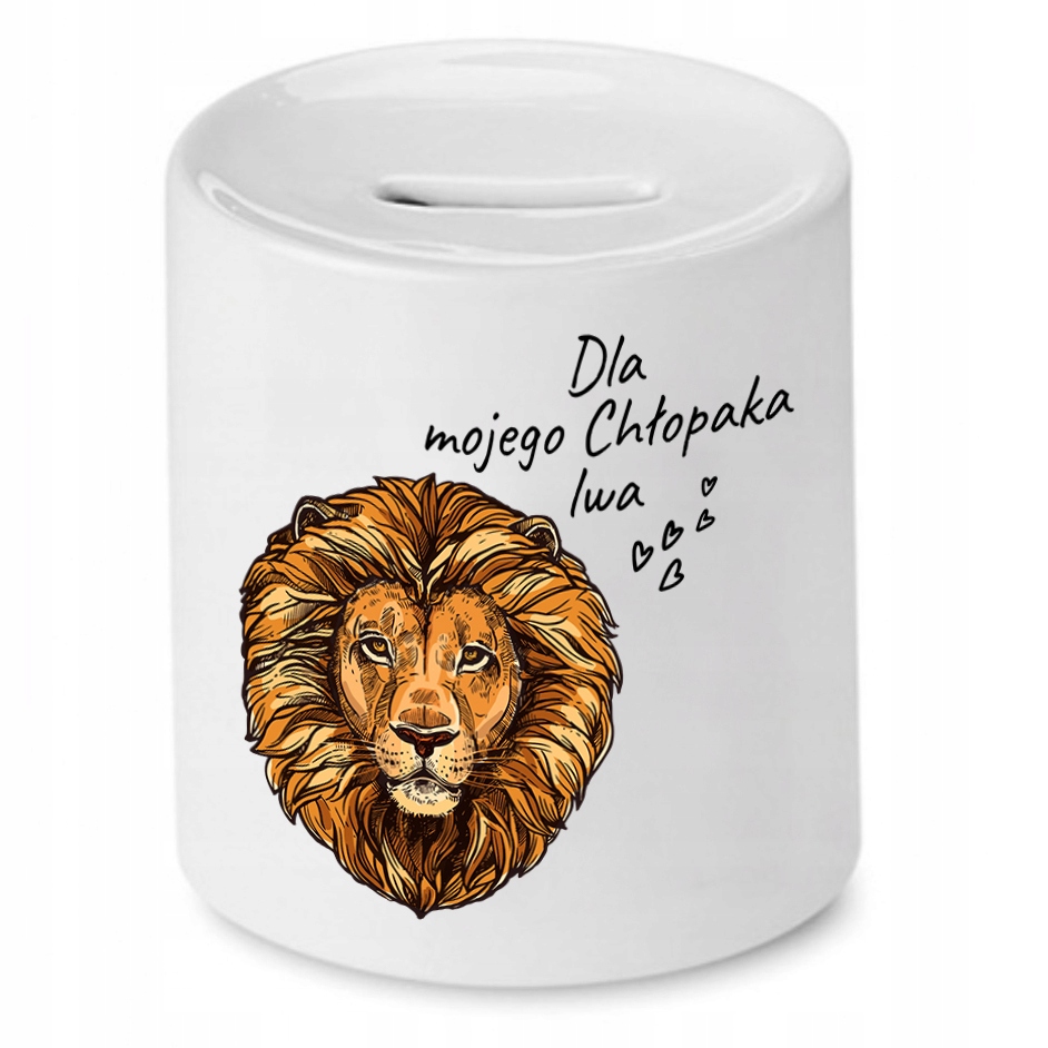 Skarbonka Dla Chłopaka Mojego Chłopaka Lwa Z Nadrukiem Ze Zdjęciem