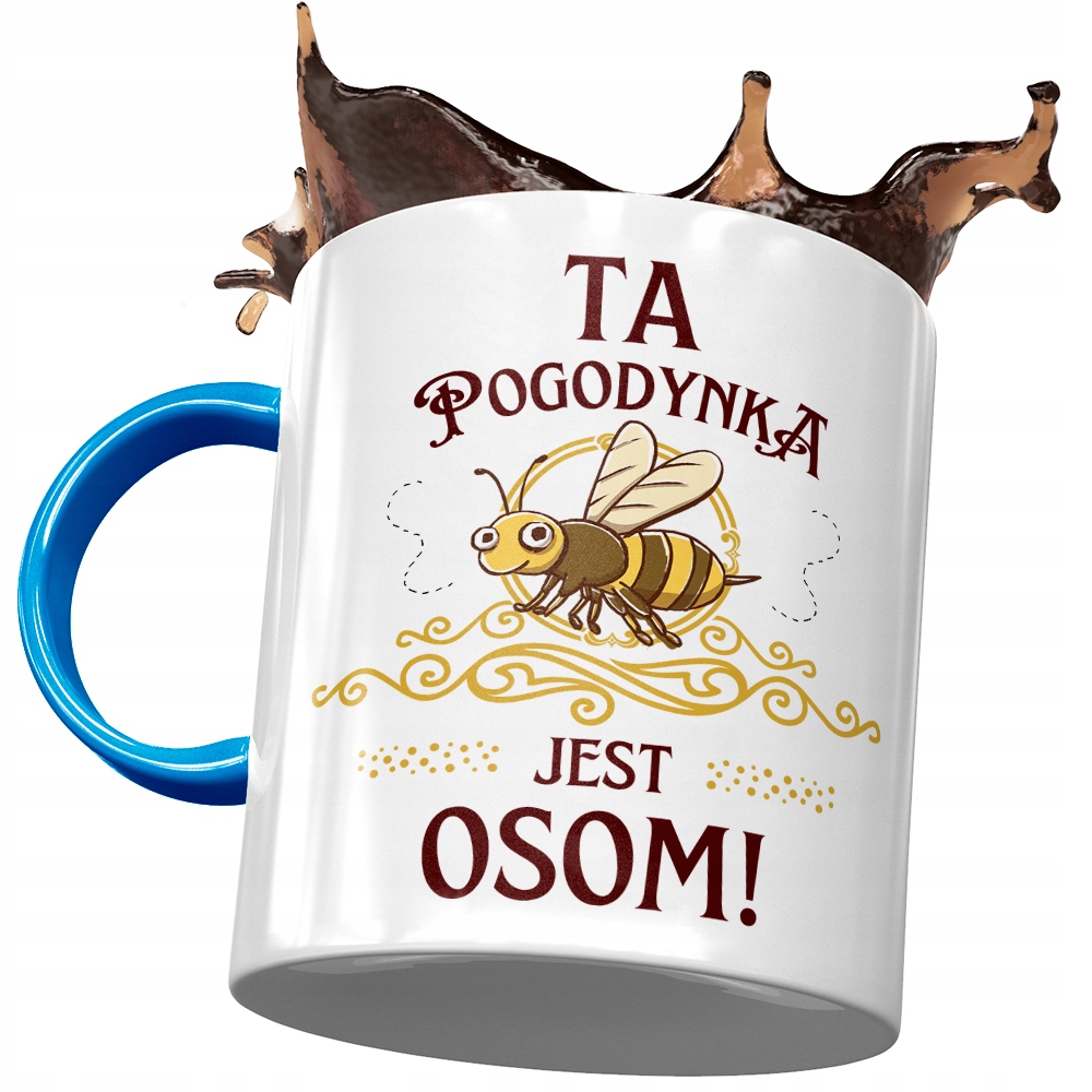 Kubek Błękitny Dla Pogodynki Pogodynka Jest Osom Z Nadrukiem Ze Zdjęciem