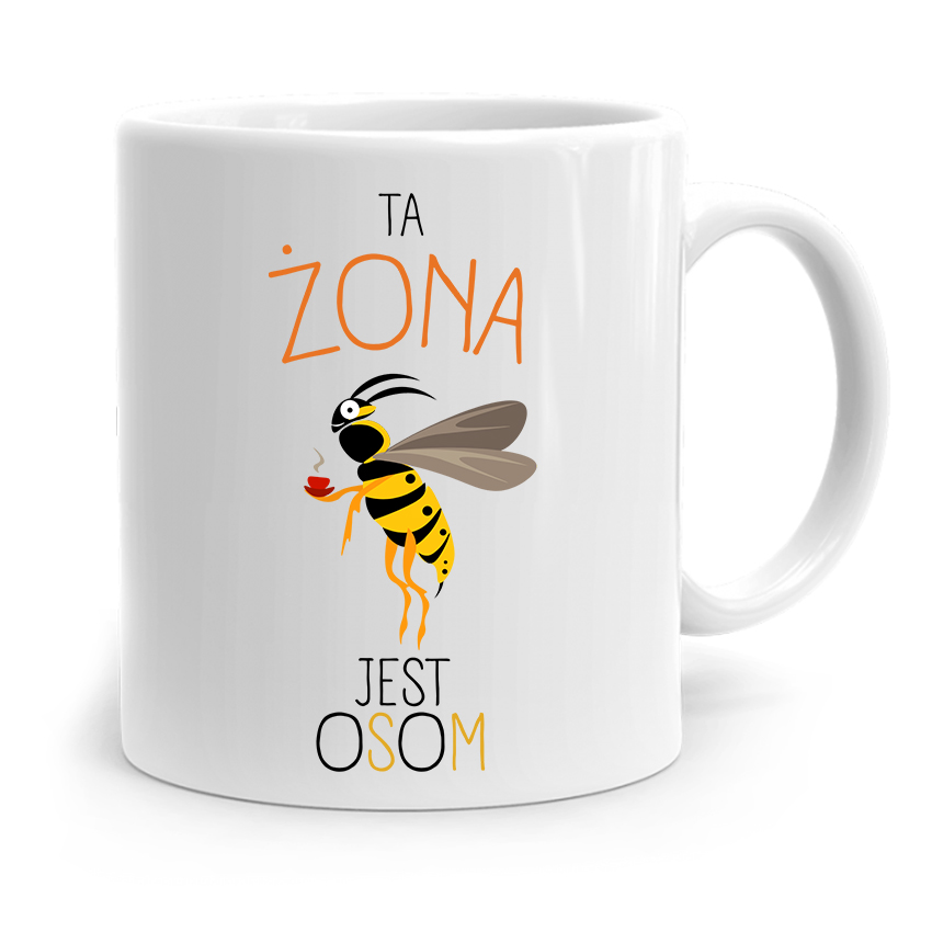 Kubek Prezent Dla Dziewczyny Ta Żona Jest Osom Z Nadrukiem Ze Zdjęciem