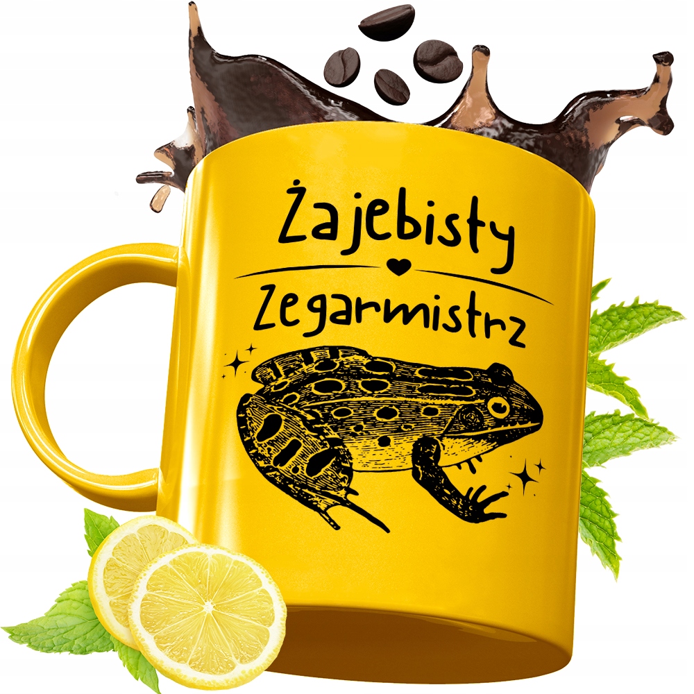 Złoty Kubek Premium Dla Zegarmistrza Prezent Z Nadrukiem Ze Zdjęciem