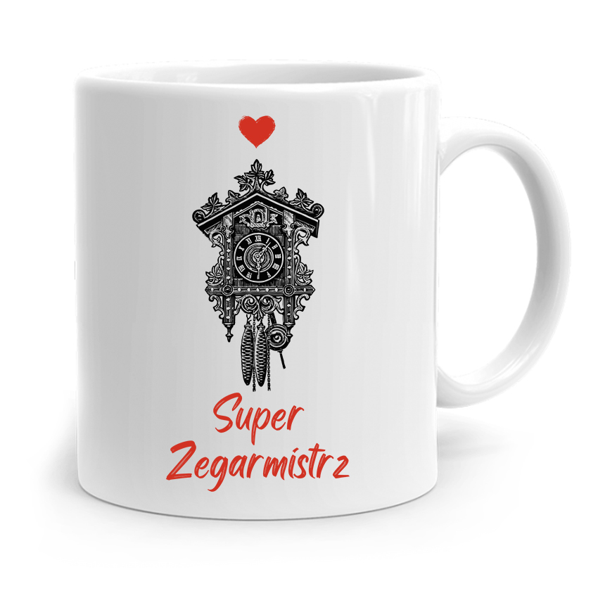 Kubek Prezent Dla Zegarmistrza Super Zegarmistrz Z Nadrukiem Ze Zdjęciem