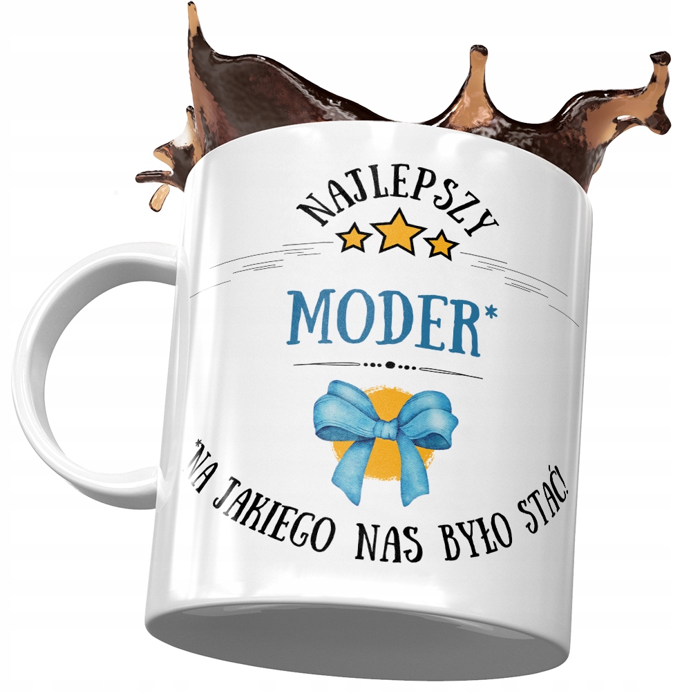Kubek Dla Modera Najlepszy Moder Prezent Z Nadrukiem Ze Zdjęciem