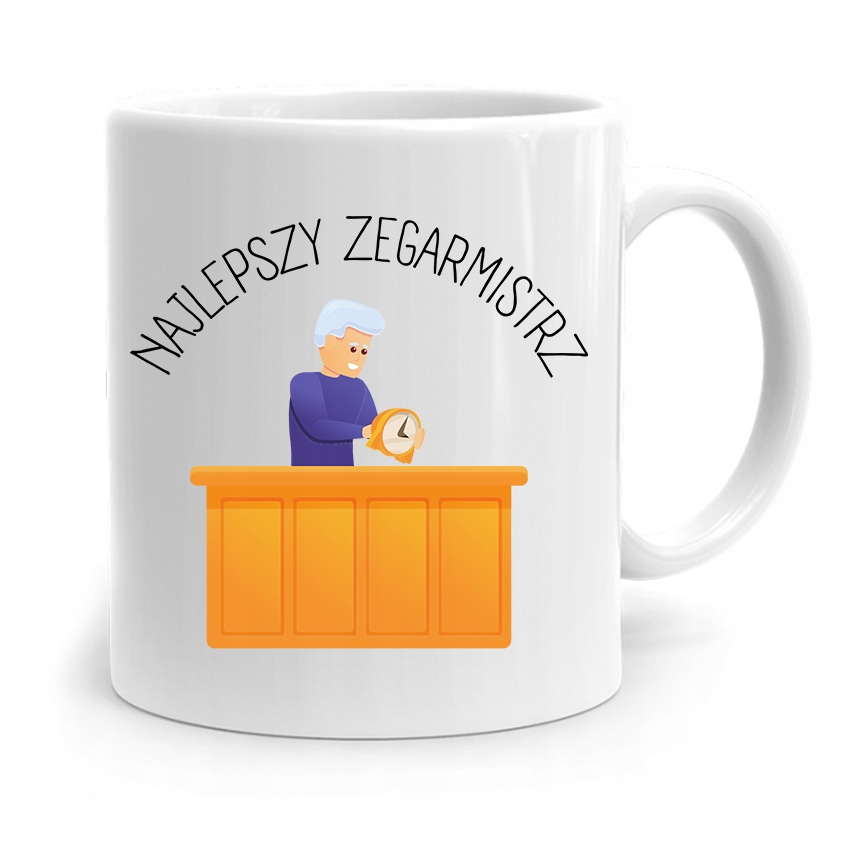 Kubek Prezent Zegarmistrza Najlepszy Zegarmistrz Z Nadrukiem Ze Zdjęciem