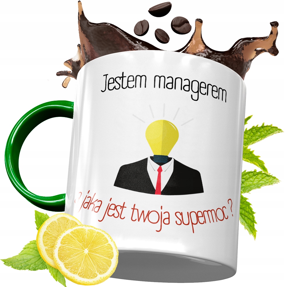 Kubek Zielony Dla Managera Na Urodziny Prezent Z Nadrukiem Ze Zdjęciem