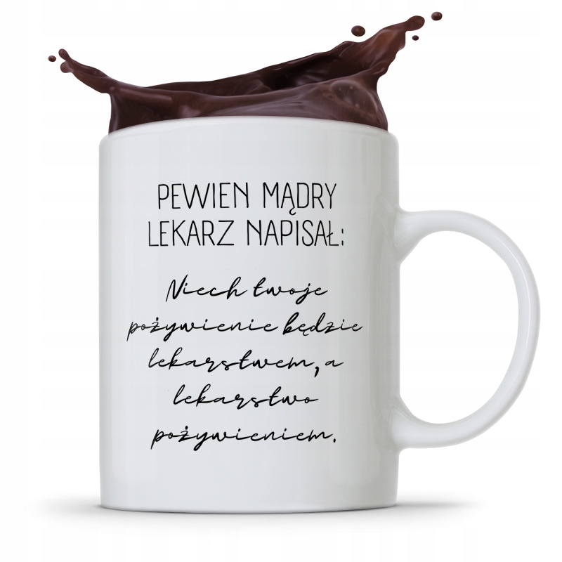 Kubek Dla Doktora Pewien Mądry Lekarz Napisał: Z Nadrukiem Ze Zdjęciem