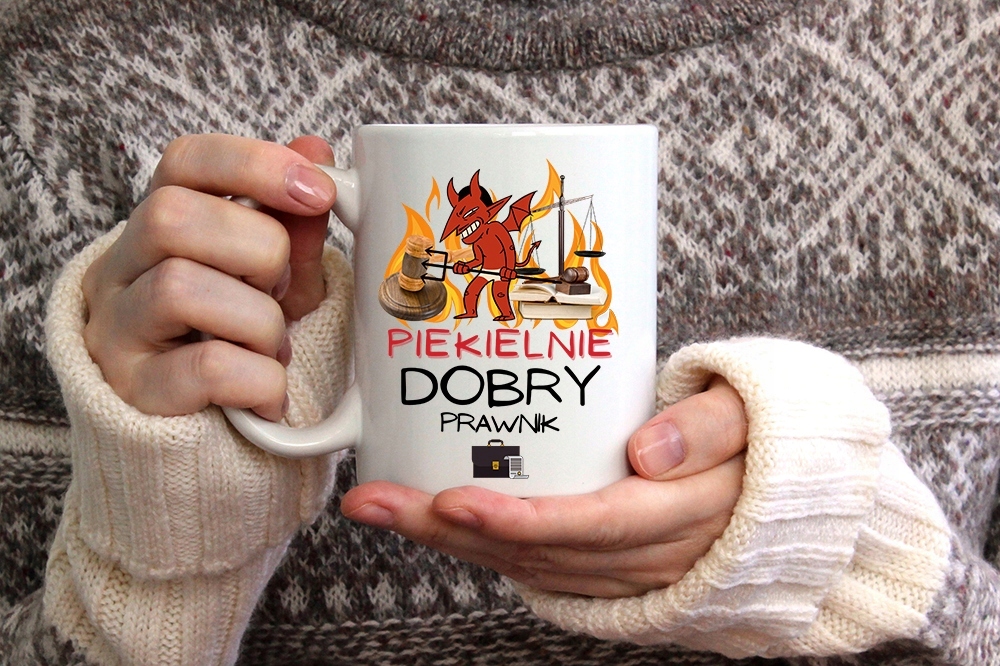 Kubek Dla Prawnika Mecenasa O Złotym Sercu Prezent Z Nadrukiem Ze Zdjęciem