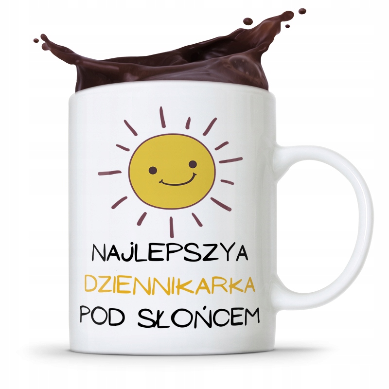 Kubek Dziennikarza Reportera Najlepsza Pod Słońcem Z Nadrukiem Ze Zdjęciem