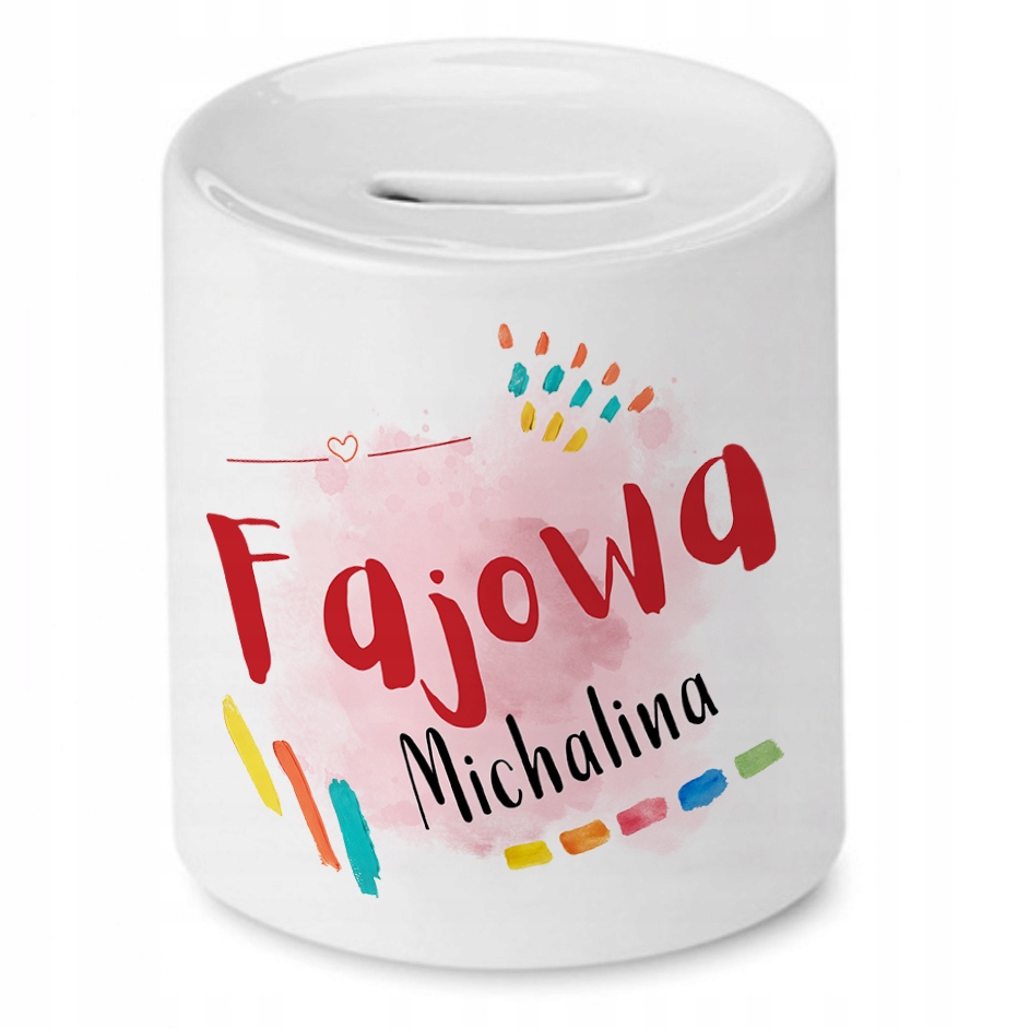 Skarbonka Dla Michaliny Na Urodziny Prezent Z Nadrukiem Ze Zdjęciem