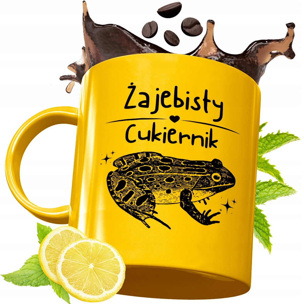 Złoty Kubek Premium Dla Cukiernika Na Prezent Z Nadrukiem Ze Zdjęciem