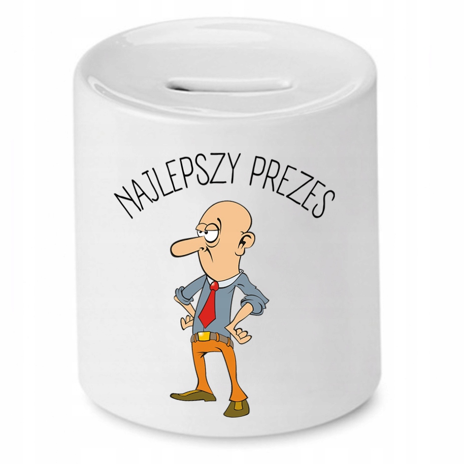 Dla Prezesa Viceprezesa Skarbonka Najlepszy Prezes Z Nadrukiem Ze Zdjęciem