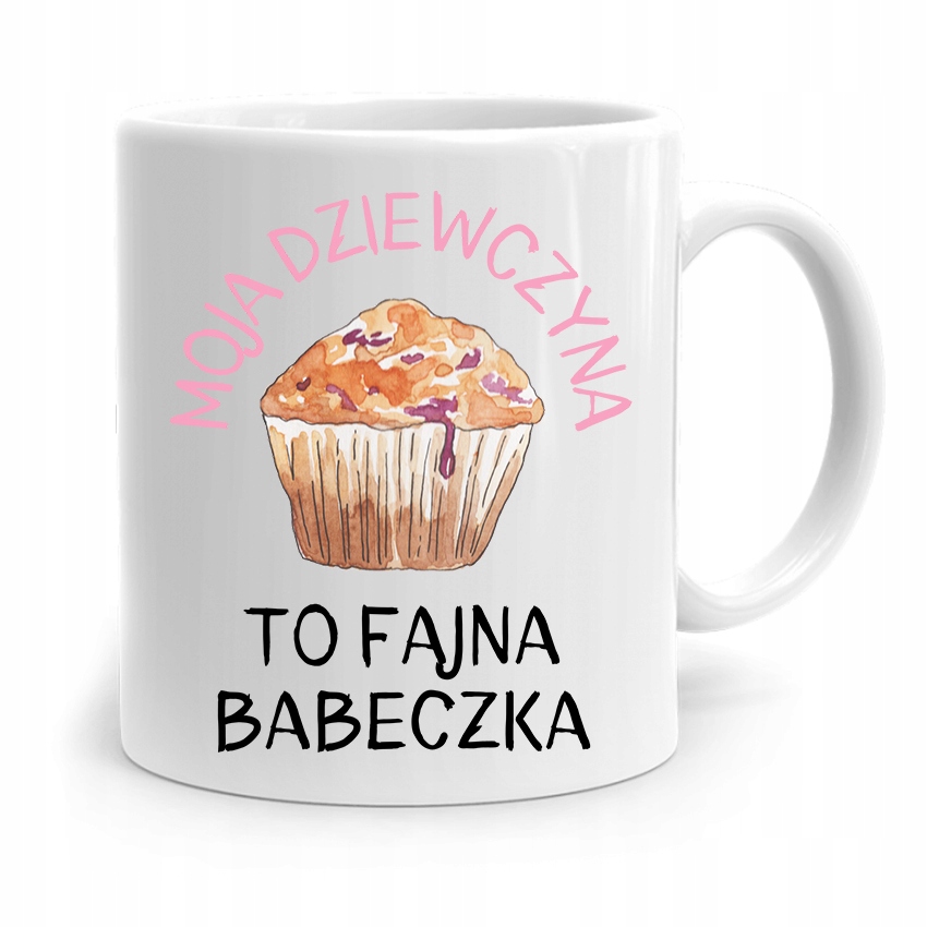 Kubek Prezent Dla Dziewczyny Fajna Babeczka Z Nadrukiem Ze Zdjęciem