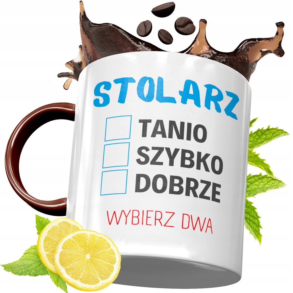 Kubek Bordowy Dla Stolarza Na Urodziny Prezent Z Nadrukiem Ze Zdjęciem