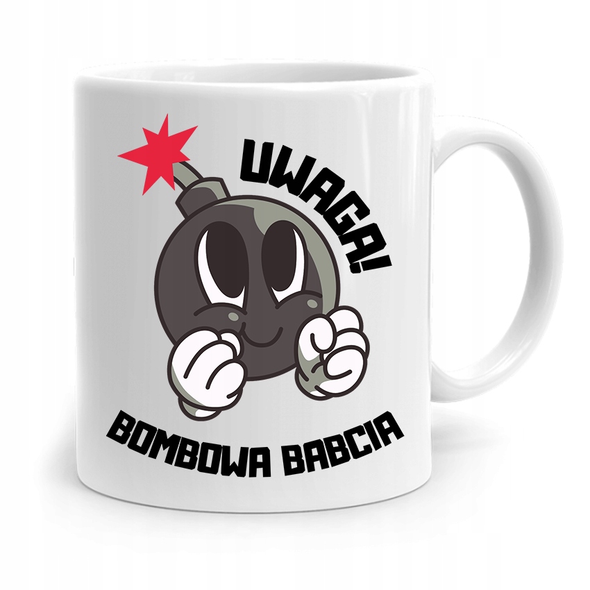 Kubek Dla Babci Na Urodziny Bombowa Babcia Z Nadrukiem Ze Zdjęciem