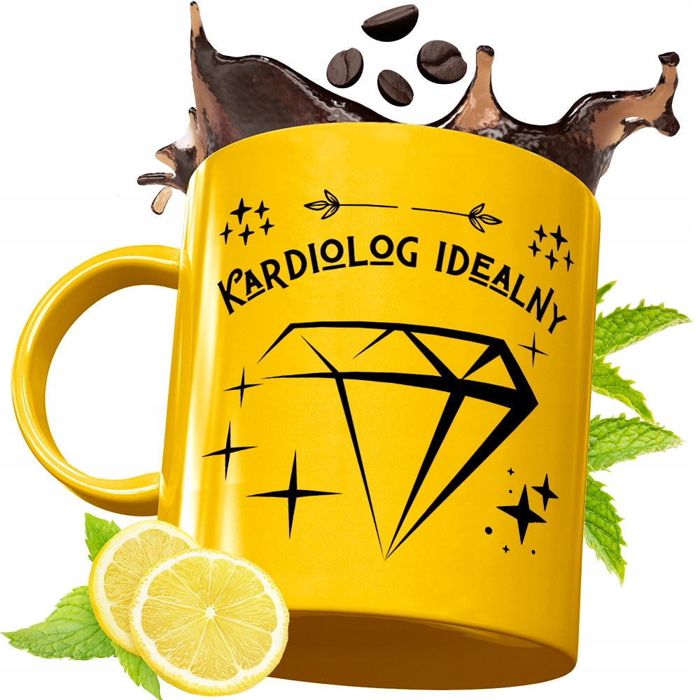 Złoty Kubek Premium Dla Kardiologa Na Prezent Z Nadrukiem Ze Zdjęciem