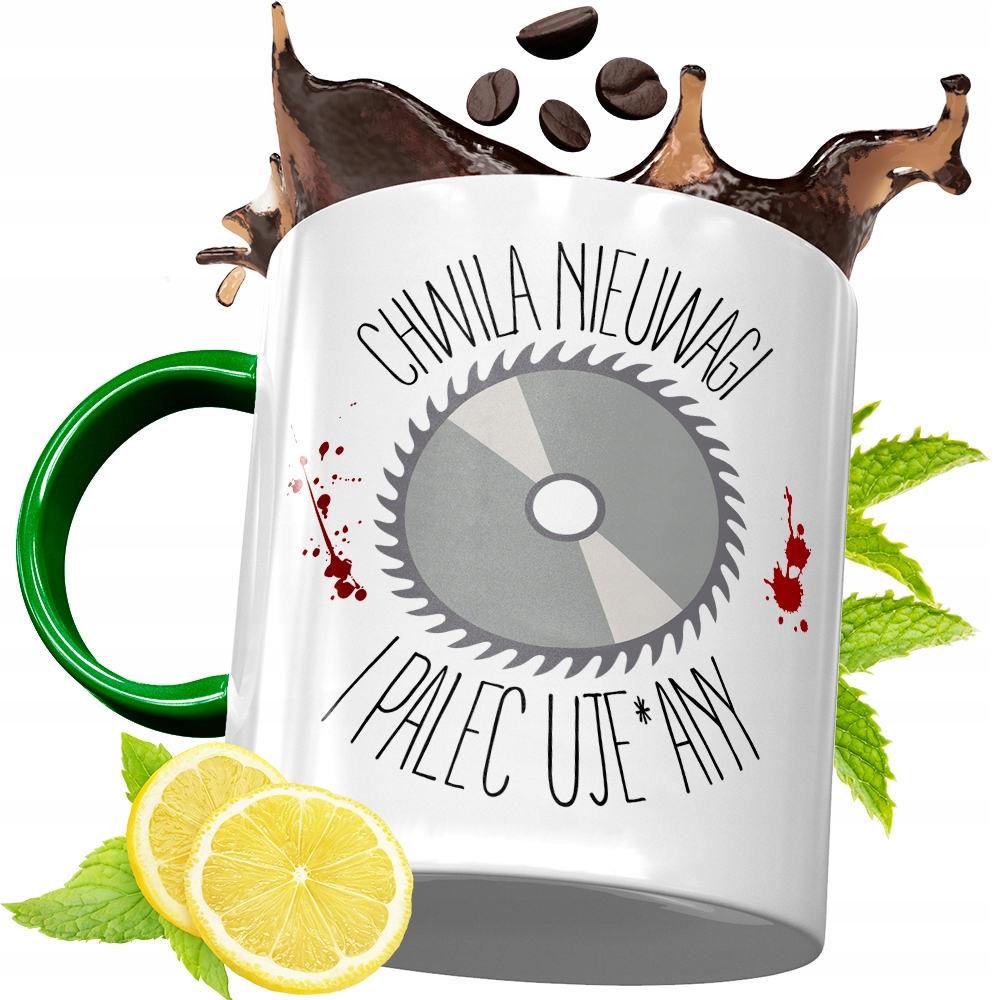 Kubek Zielony Dla Stolarza Na Urodziny Prezent Z Nadrukiem Ze Zdjęciem