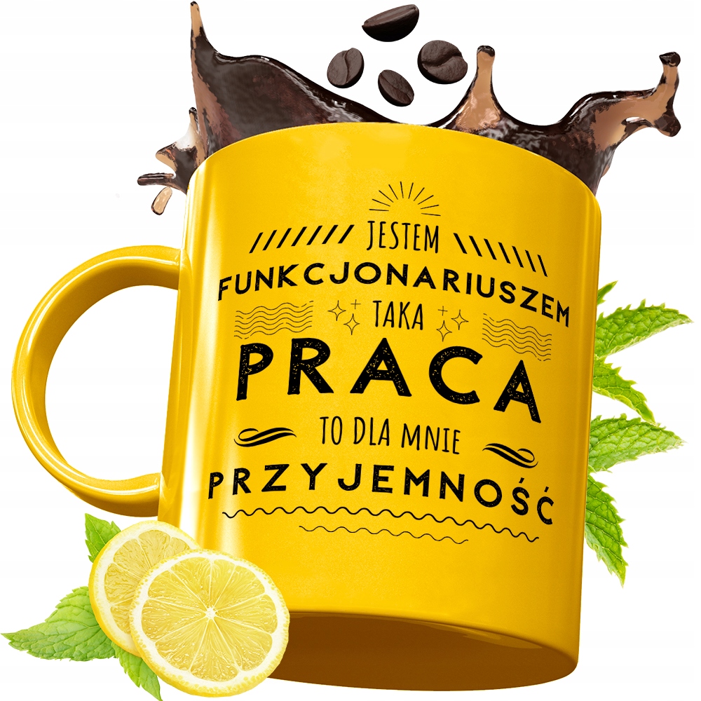 Złoty Kubek Premium Dla Funkcjonariusza Prezent Z Nadrukiem Ze Zdjęciem