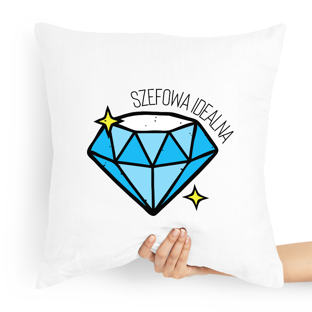 Poduszka Prezent Dla Szefa Szefowa Idealna Z Nadrukiem Ze Zdjęciem