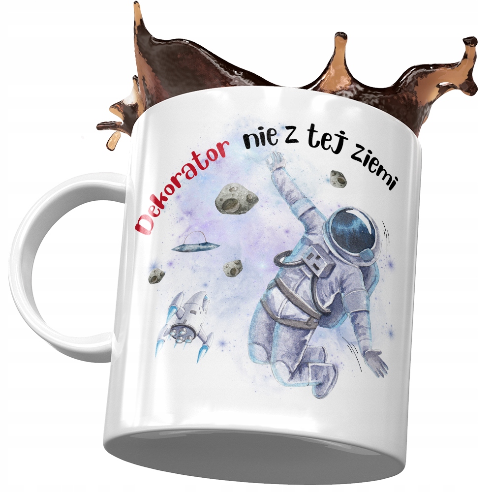 Dla Dekoratora Kubek Na Urodziny Na Prezent Z Nadrukiem Ze Zdjęciem