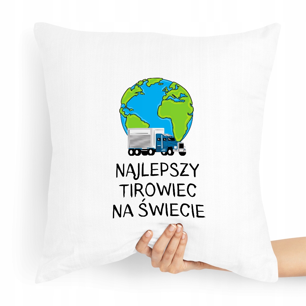 Dla Tirowca Prezent Poduszka Najlepszy Na Świecie Z Nadrukiem Ze Zdjęciem