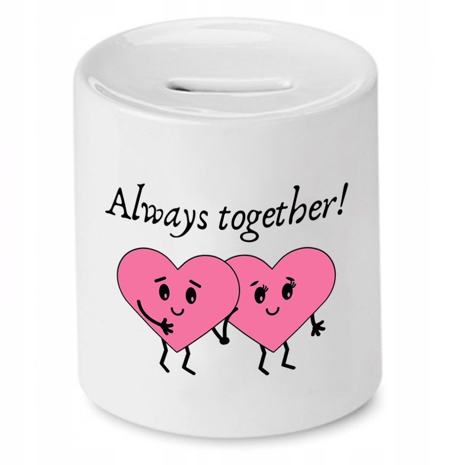 Skarbonka Dla Dziewczyny Always Together Prezent Z Nadrukiem Ze Zdjęciem