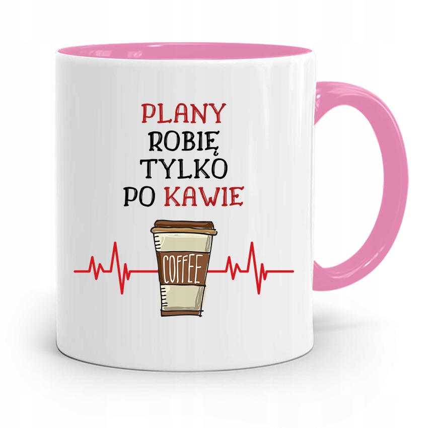 Kubek Różowy Architekta Robię Tylko Po Kawie Z Nadrukiem Ze Zdjęciem