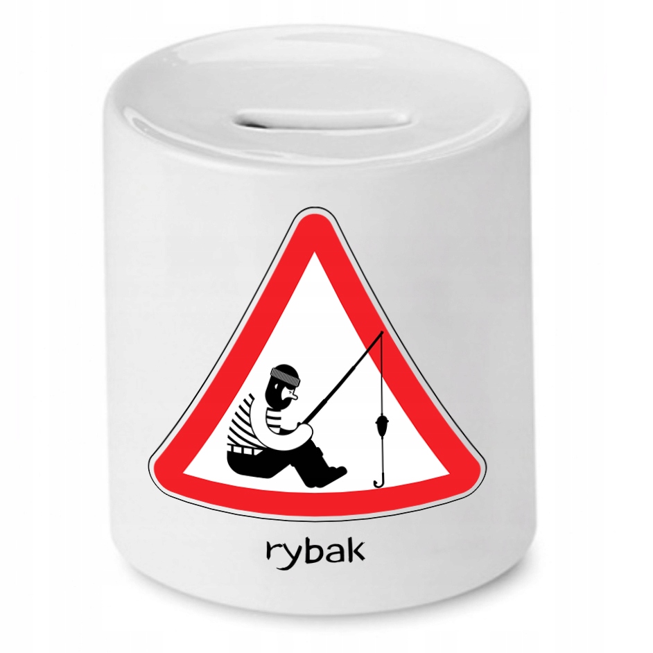 Skarbonka Dla Wędkarza Rybak Prezent Z Nadrukiem Ze Zdjęciem