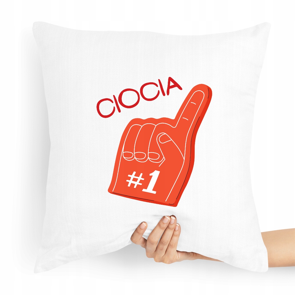 Poduszka Dla Cioci Ciocia Numer Jeden Prezent Z Nadrukiem Ze Zdjęciem