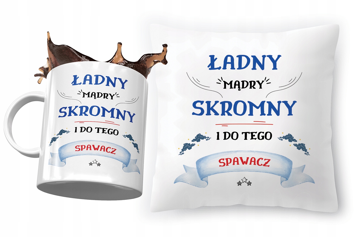 Zestaw Dla Spawacza Poduszka + Kubek Na Prezent Z Nadrukiem Ze Zdjęciem