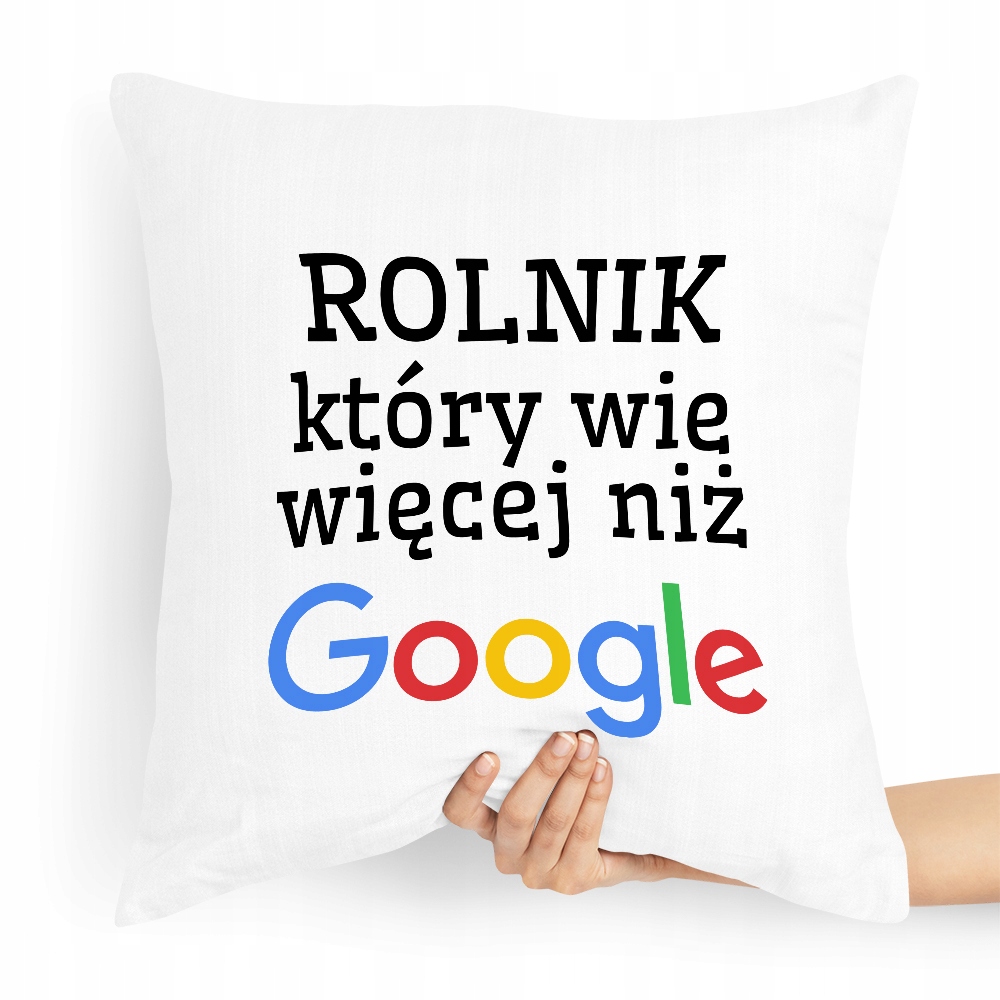 Poduszka Prezent Idealny Dla Rolnika Wie Więcej Z Nadrukiem Ze Zdjęciem