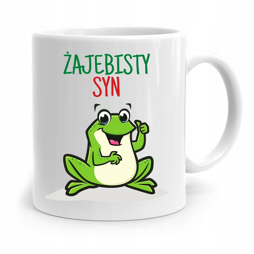 Kubek Prezent Dla Syna Dziecka Żajebisty Syn Z Nadrukiem Ze Zdjęciem