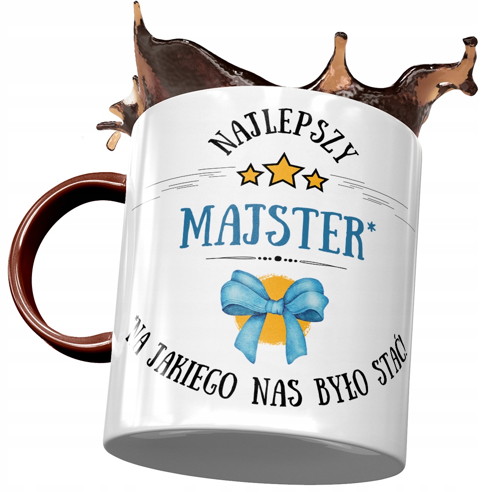 Kubek Bordowy Dla Majstra Najlepszy Majster Z Nadrukiem Ze Zdjęciem