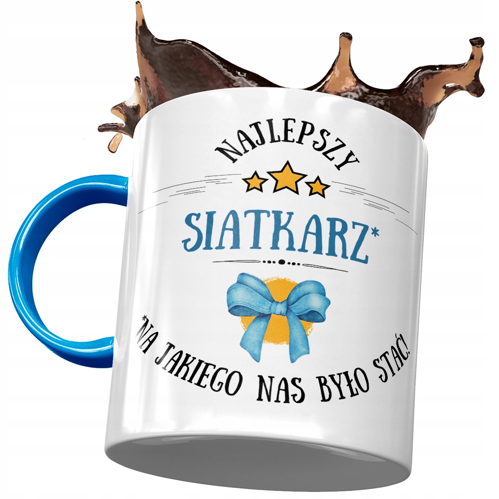 Kubek Błękitny Dla Siatkarza Najlepszy Siatkarz Z Nadrukiem Ze Zdjęciem