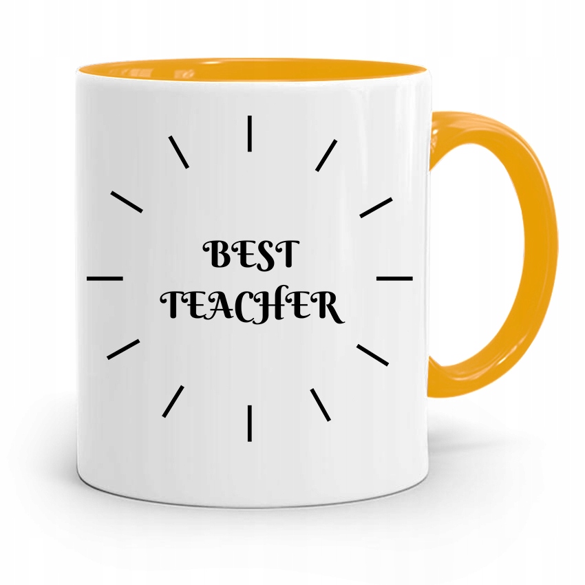 Kubek Złoty Prezent Dzień Nauczyciela Best Ever Z Nadrukiem Ze Zdjęciem