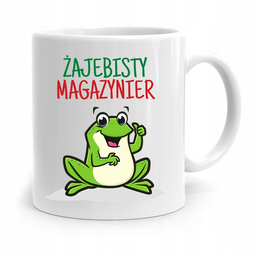 Kubek Prezent Dla Magazyniera Żajebisty Magazynier Z Nadrukiem Ze Zdjęciem