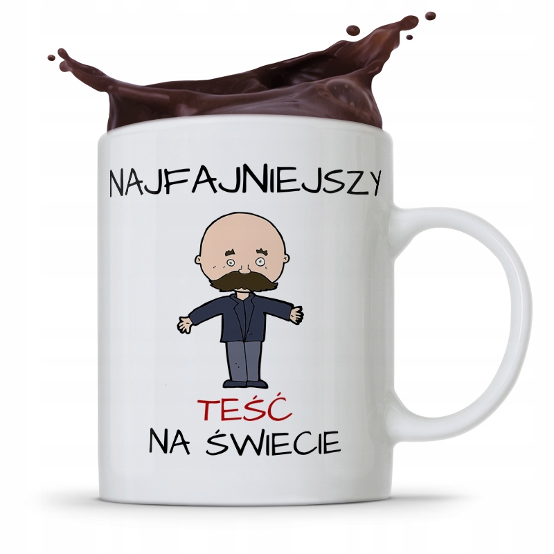 Kubek Prezent Dla Teścia Najfajniejszy Teść Świata Z Nadrukiem Ze Zdjęciem