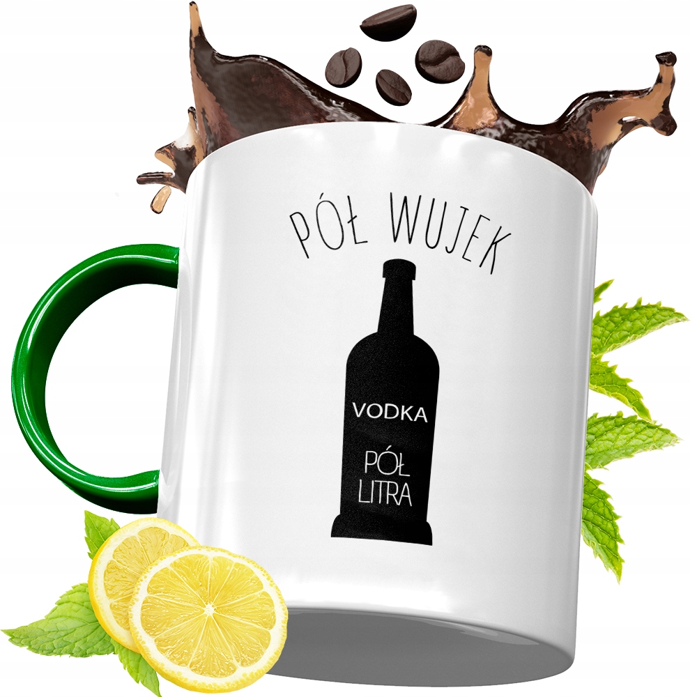 Kubek Zielony Dla Wujka Idealny Prezent Z Nadrukiem Ze Zdjęciem