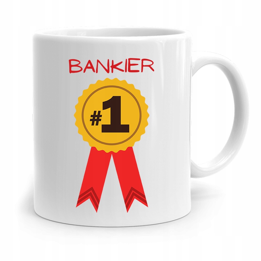 Dla Bankiera Kubek Na Prezent Bankier Numer Jeden Z Nadrukiem Ze Zdjęciem