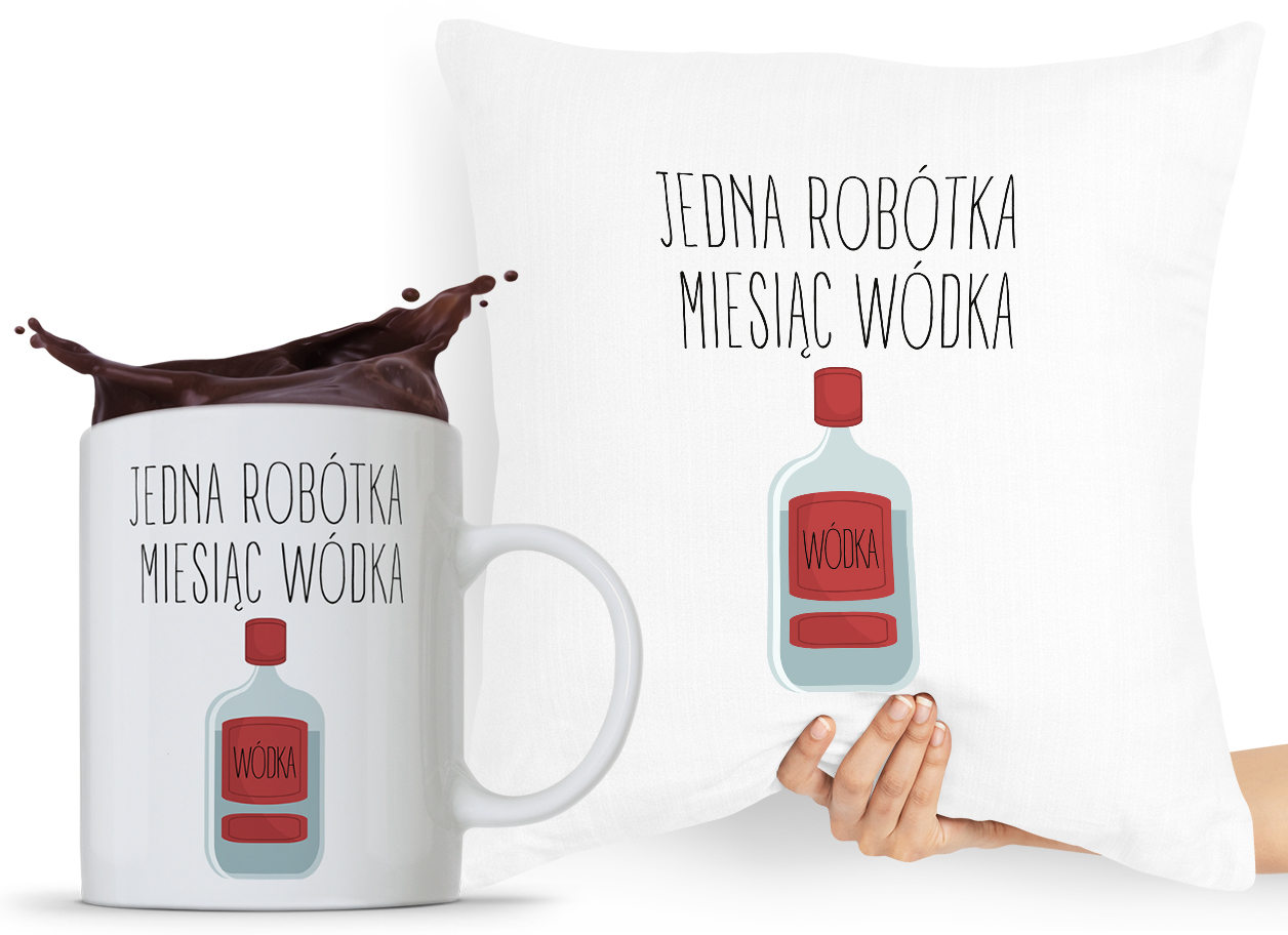 Zestaw Poduszka Kubek Budowlańca Majstra Fachowca Z Nadrukiem Ze Zdjęciem