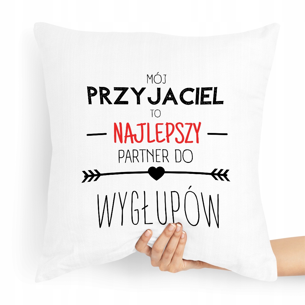 Poduszka Dla Przyjaciela Najlepszy Partner Prezent Z Nadrukiem Ze Zdjęciem