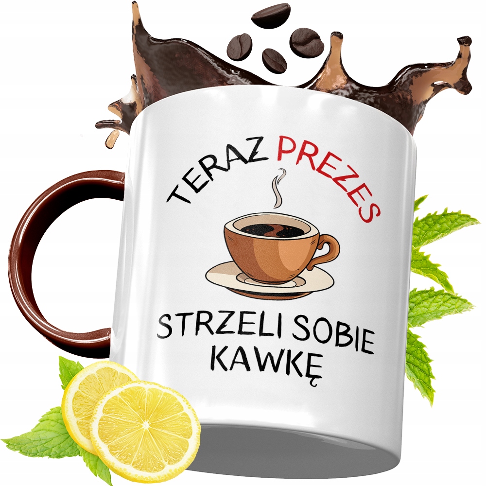 Kubek Bordowy Dla Prezesa Na Urodziny Prezent Z Nadrukiem Ze Zdjęciem