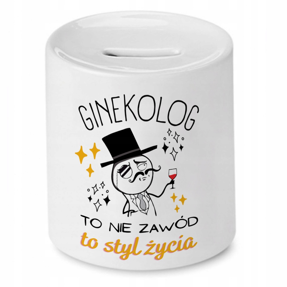 Dla Ginekologa Skarbonka Na Urodziny Na Prezent Z Nadrukiem Ze Zdjęciem