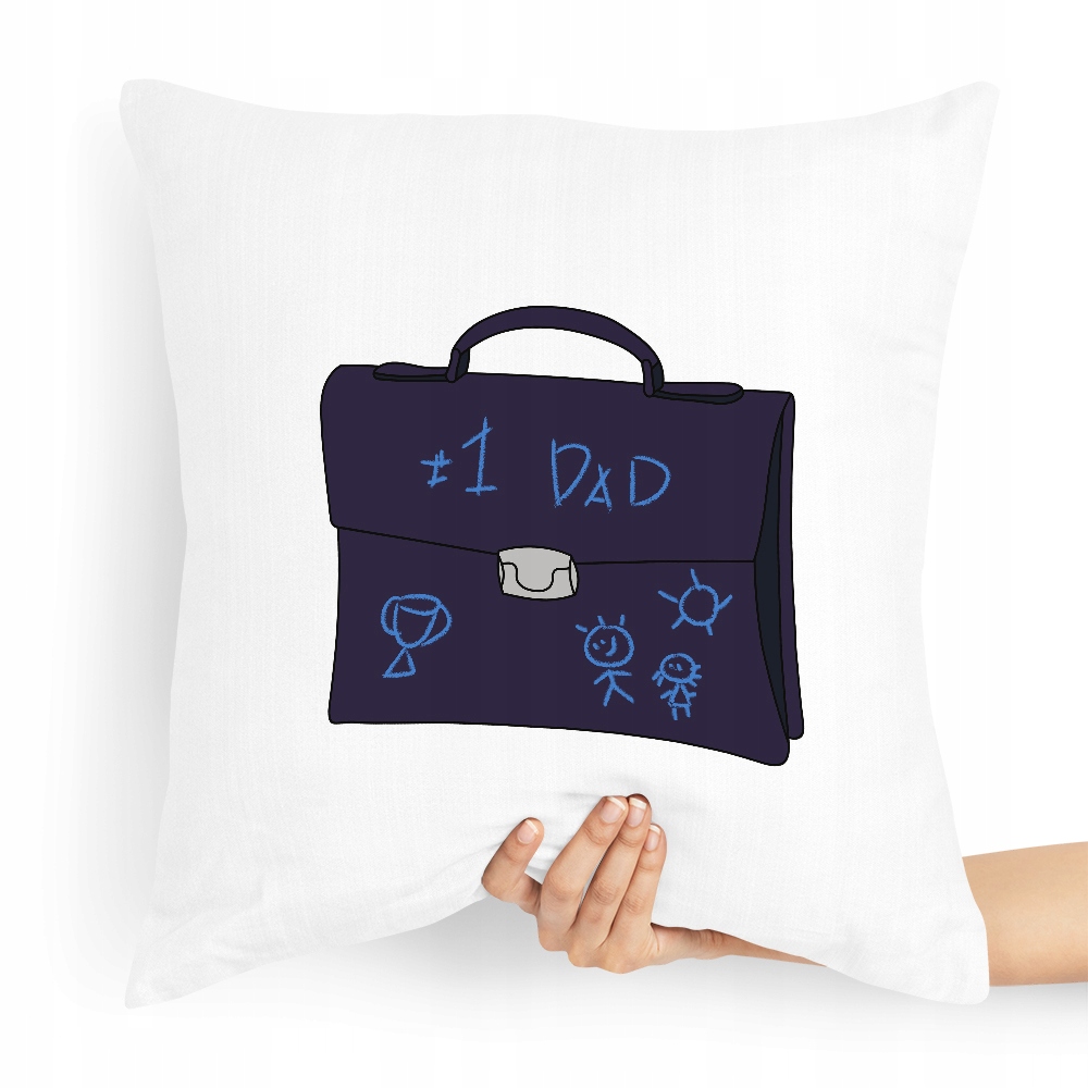 Poduszka Prezent Dla Taty Ojca #1 Dad Z Nadrukiem Ze Zdjęciem